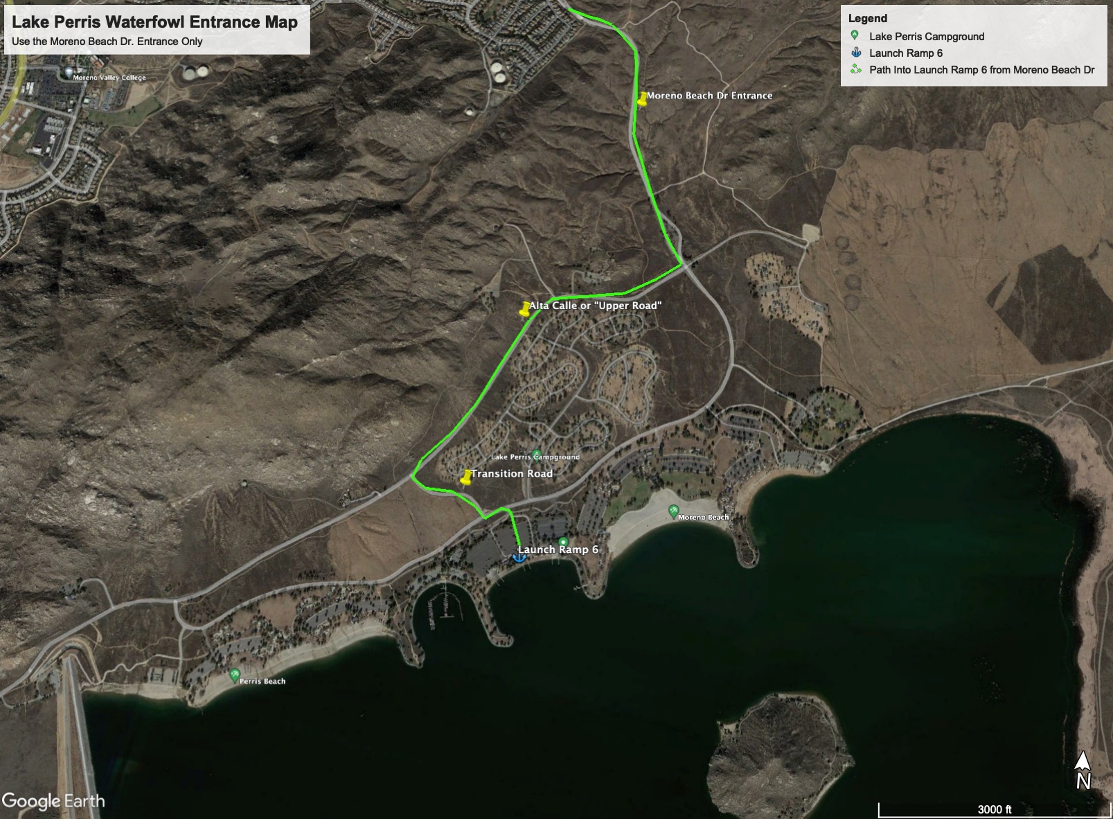 Waterfowl Entrance Map